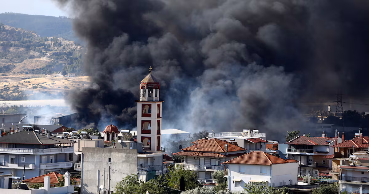 Firefighters Battle Wildfires in Portugal and Greece