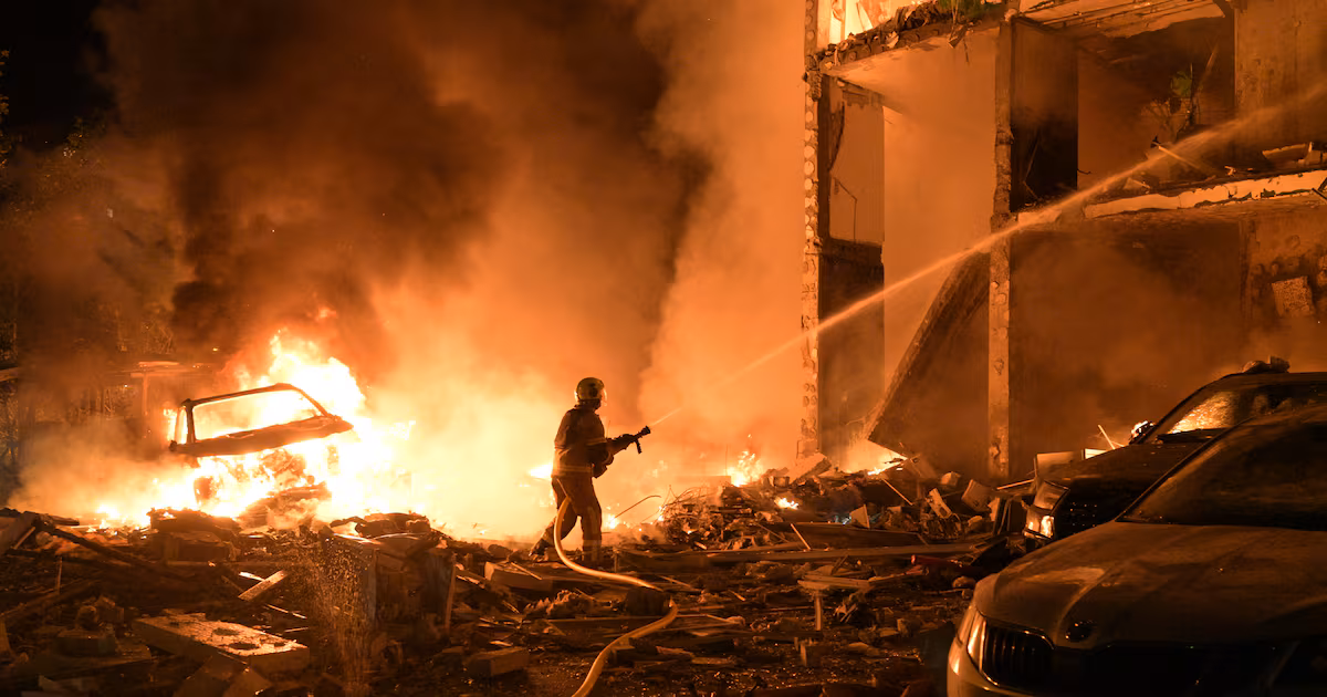 Deadly Russian missile and drone attack hits Kyiv