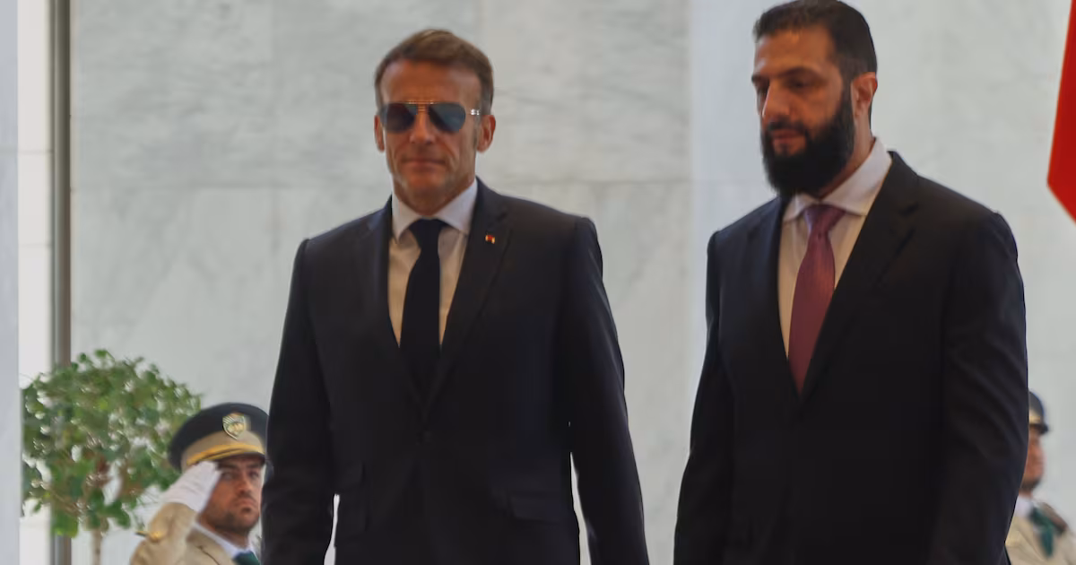 Explosions Rock Damascus During Macron's Visit