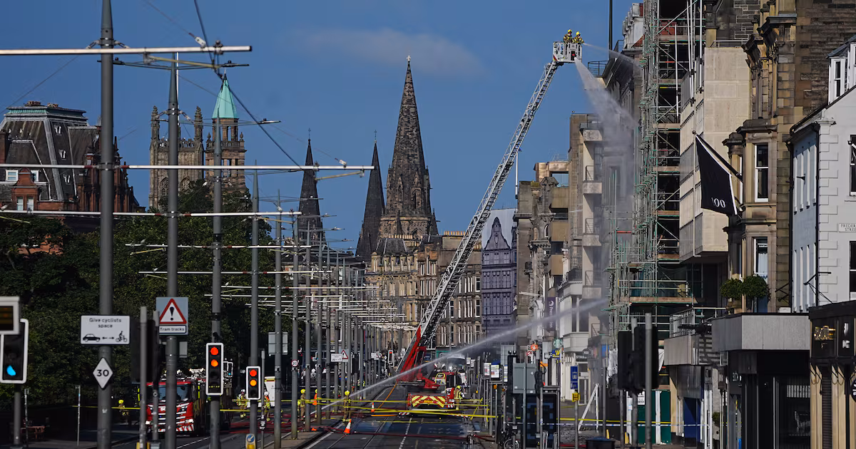 Edinburgh Faces Disruption After Princes Street Fire