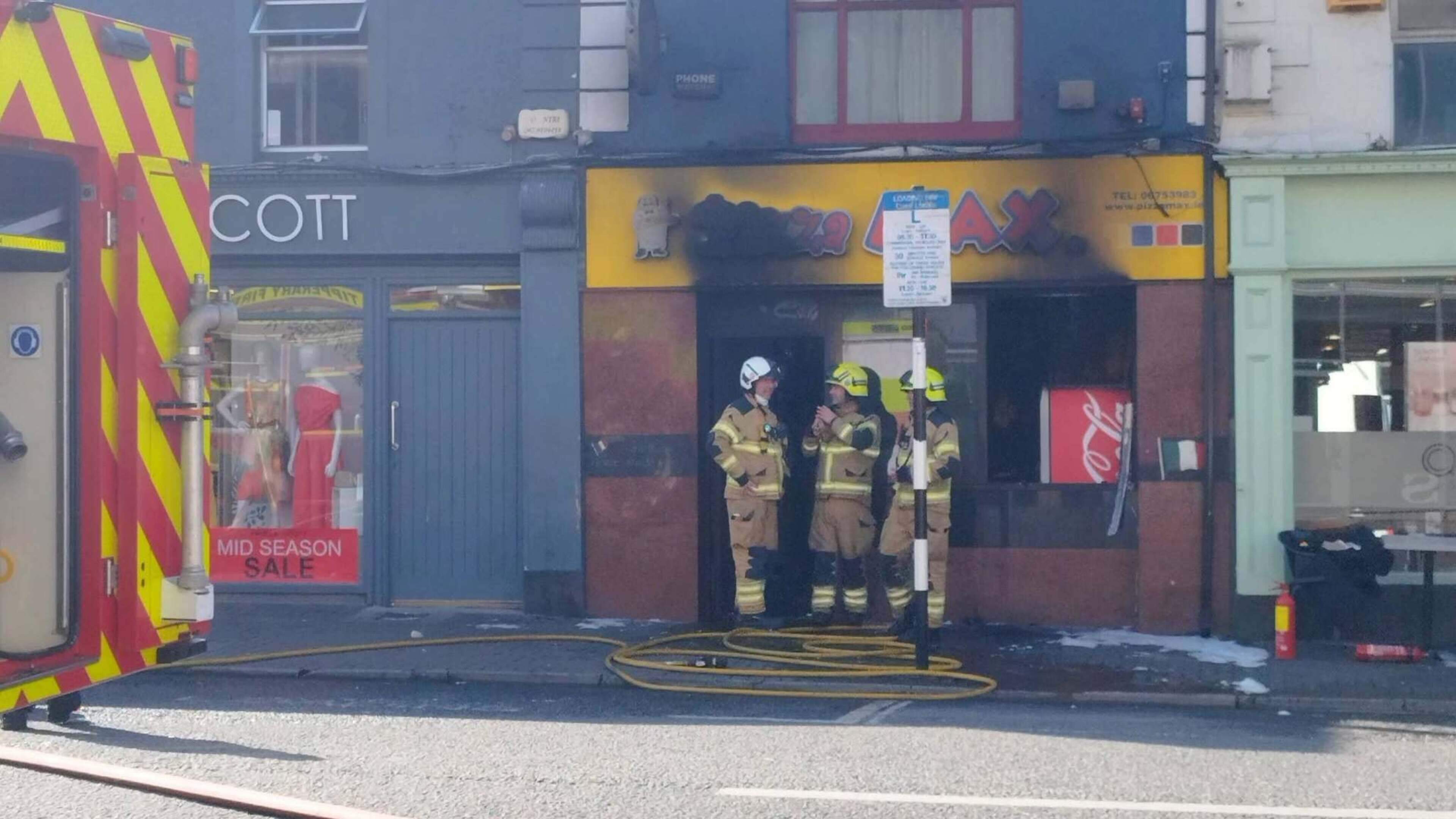 Fire Damages Pizza Max Takeaway in Tipperary