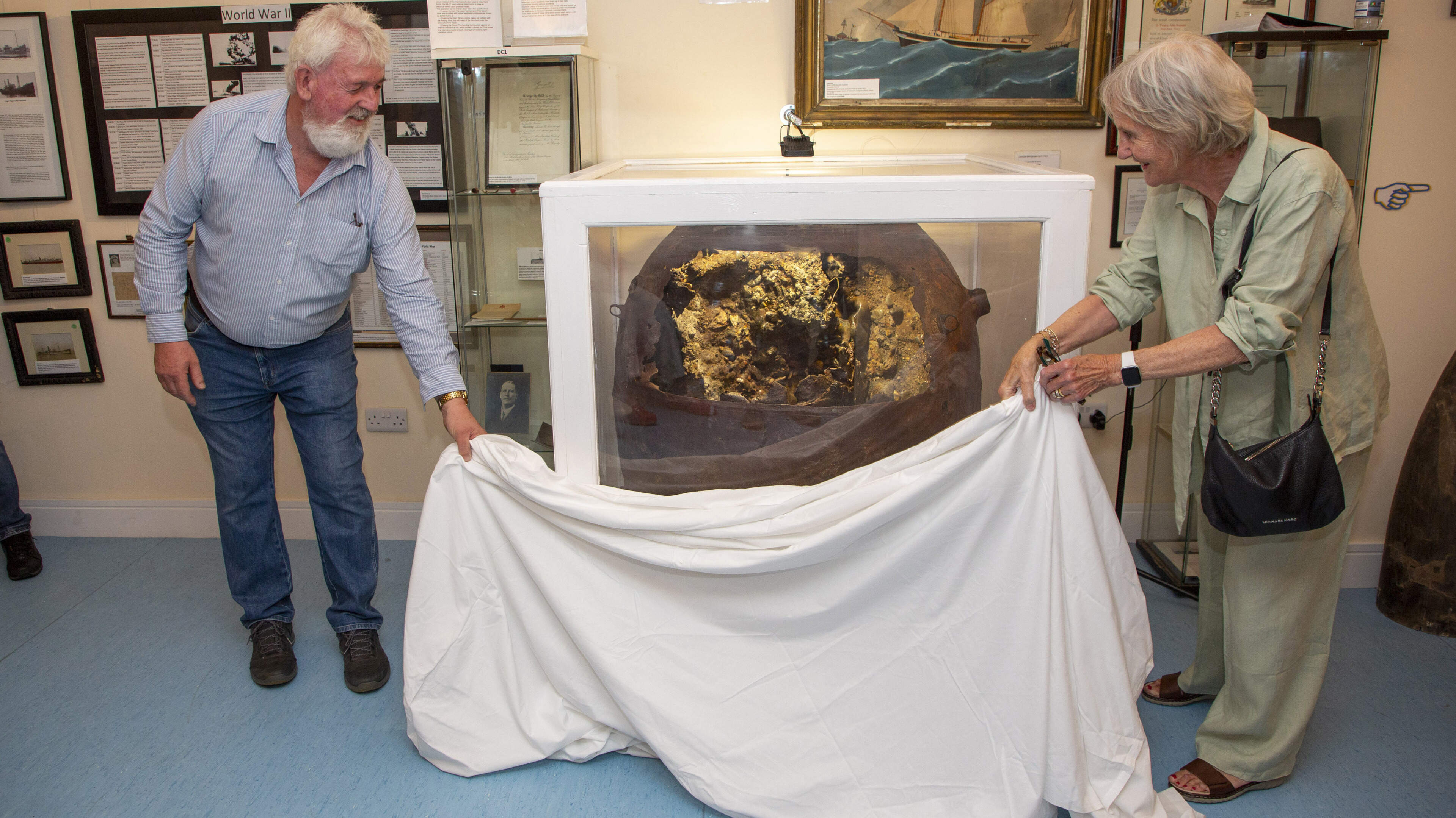 World War II Sea Mine Displayed in Arklow