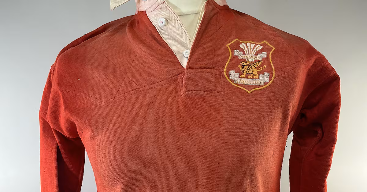 Llanelli rugby jersey from 1972 win to auction
