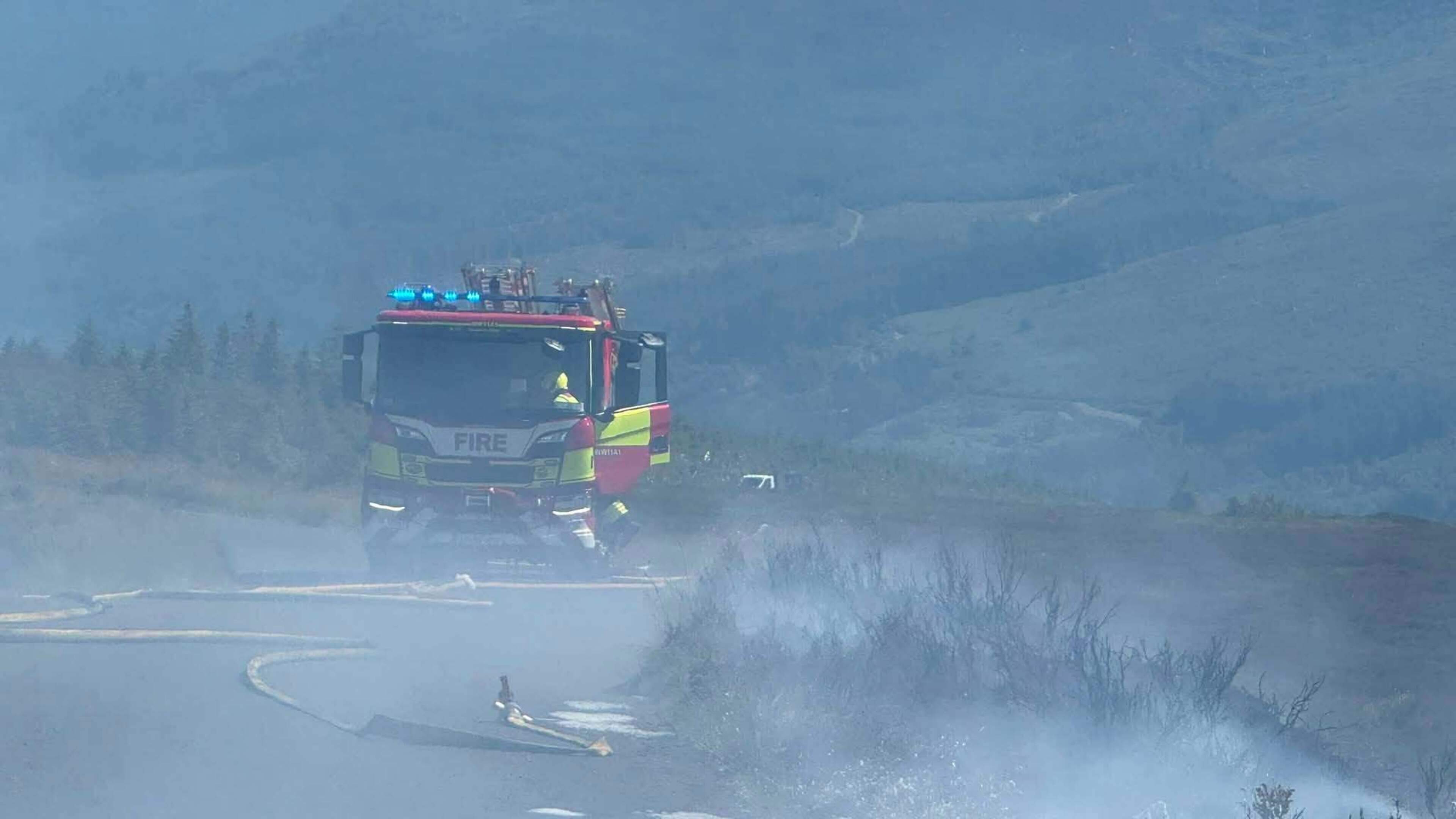 Firefighters Battle Heather Fire in County Wicklow