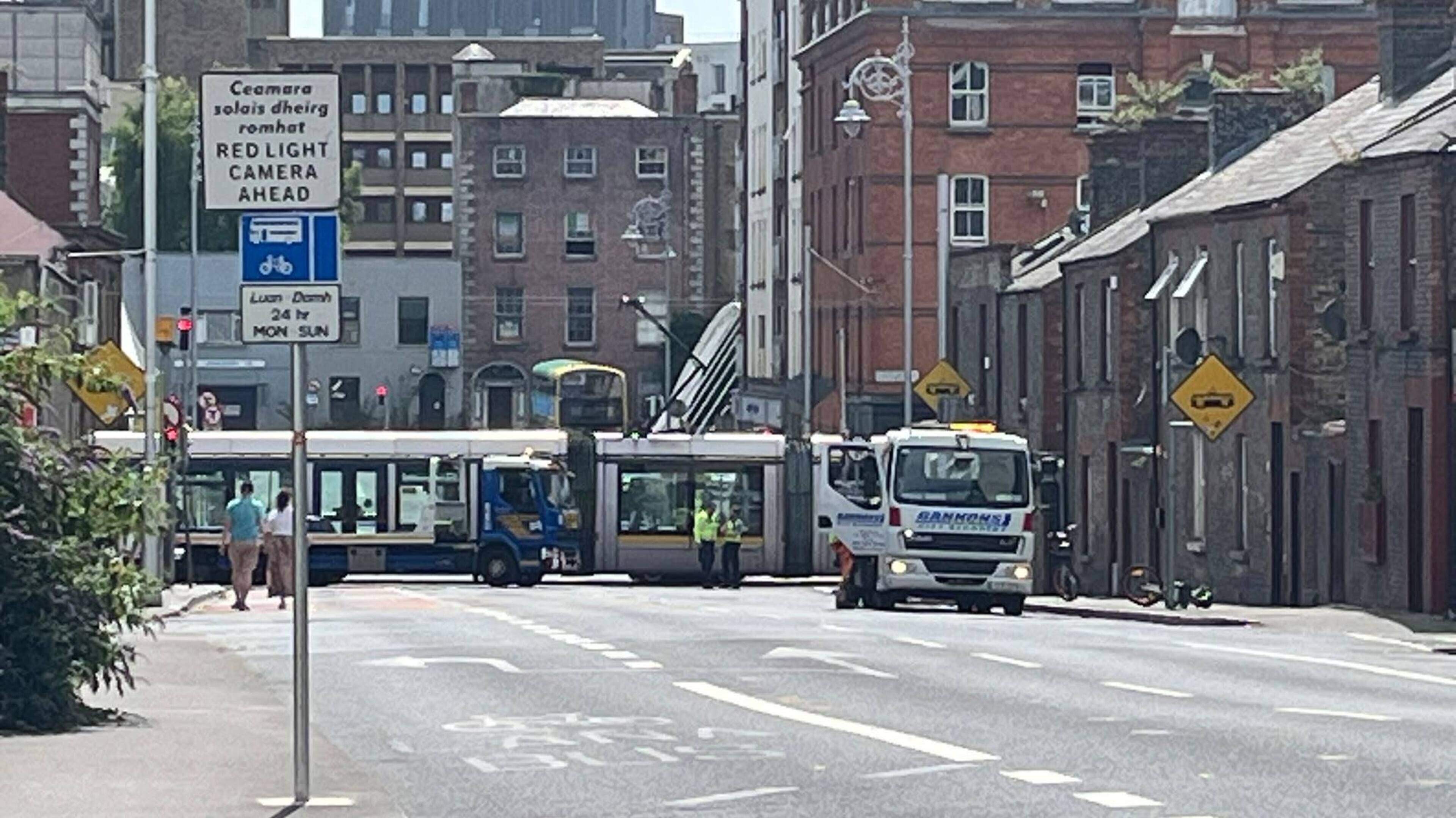 Dublin Luas Services Disrupted by Traffic Incident