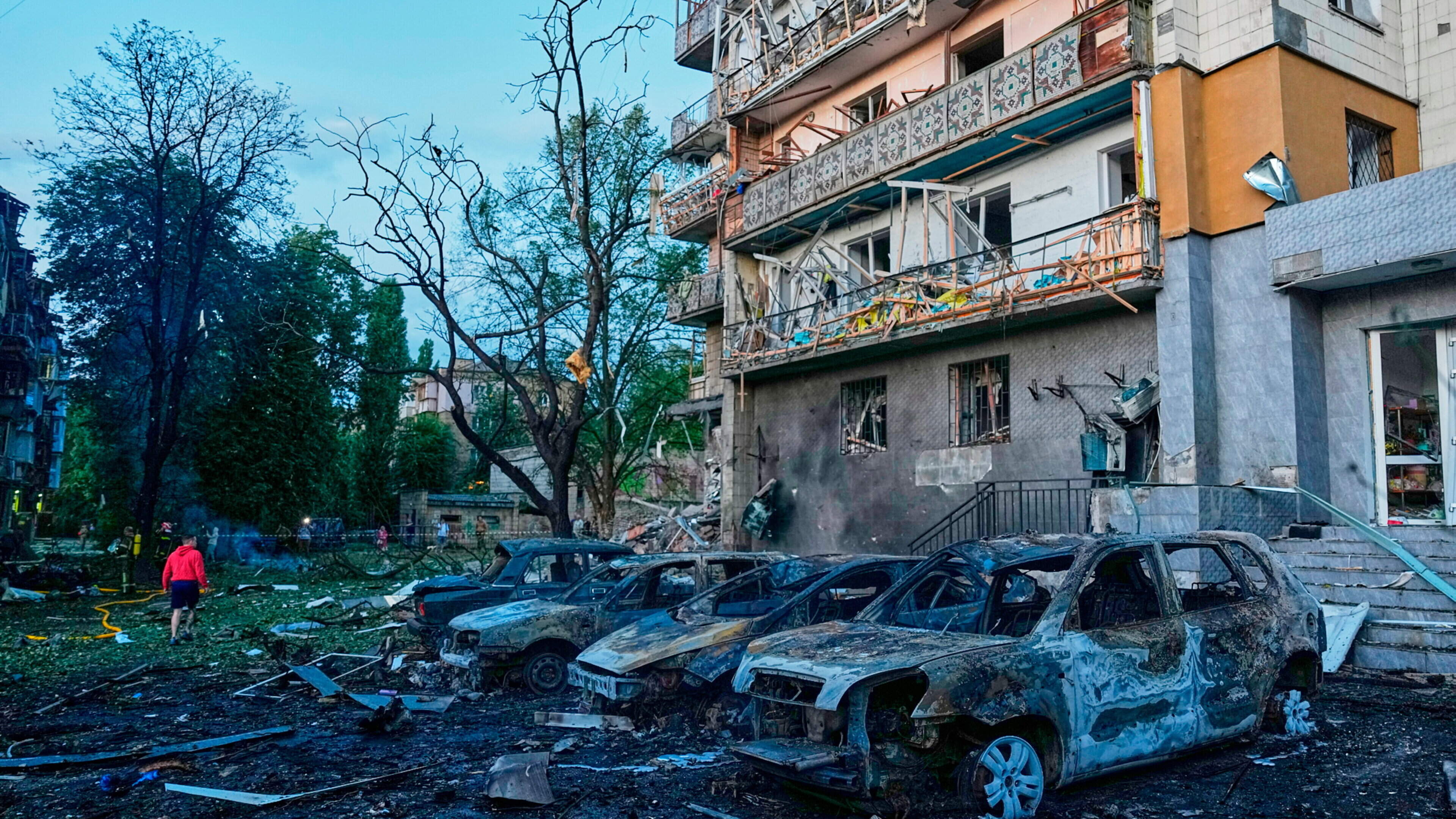 Russian Missile Attack on Kyiv Causes Casualties