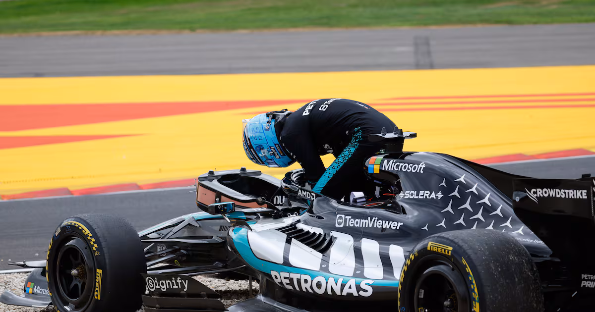 Kimi Antonelli wins Belgian Grand Prix, Russell crashes