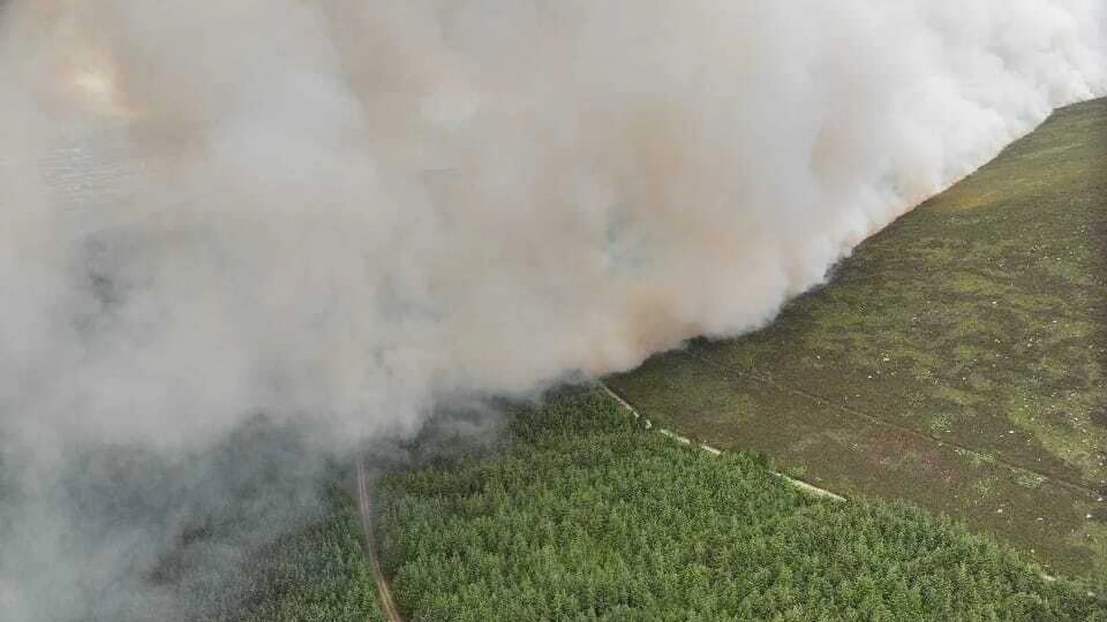 Slievenamon Wildfire Spreads to Coillte Forest