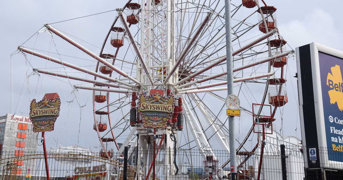 Belfast funfair ride breaks down, passengers stranded