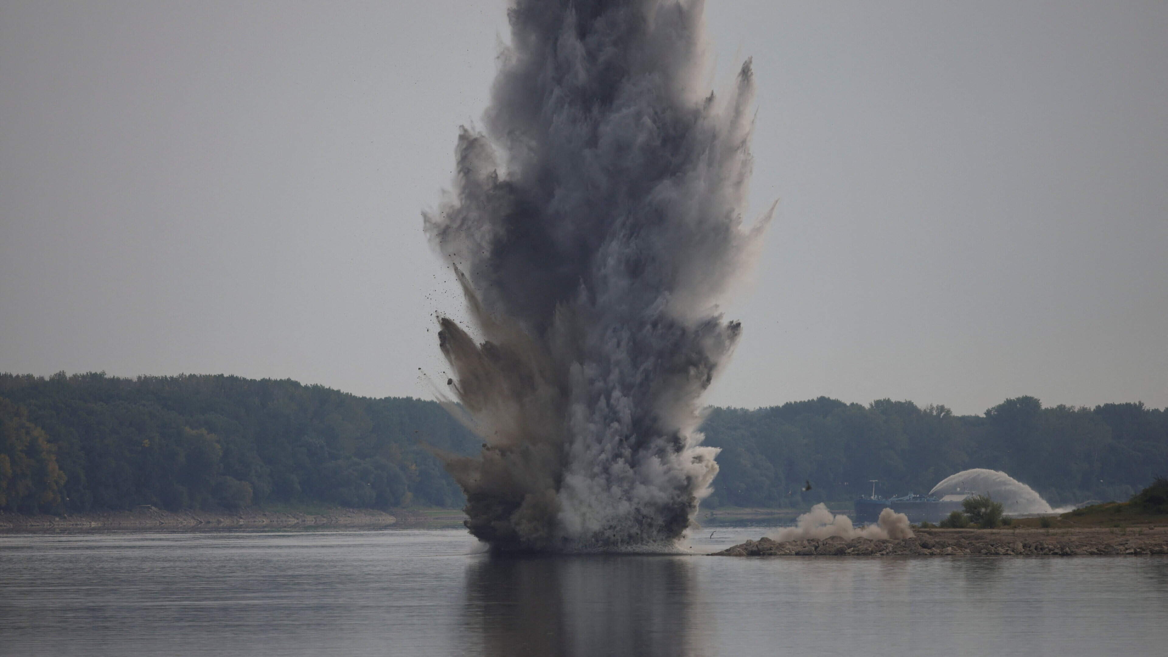 Romania Blasts Rocks to Redirect Danube Water