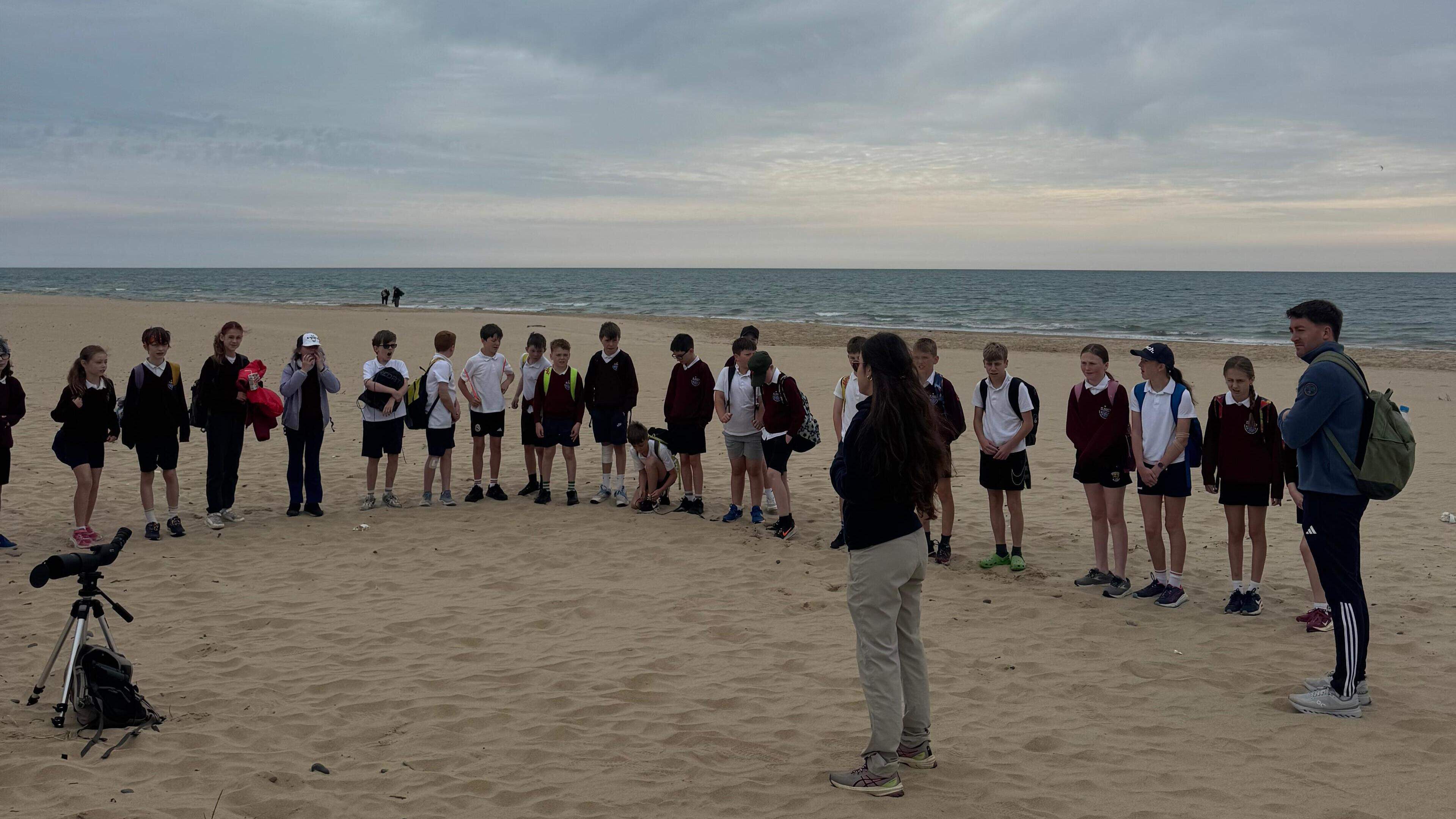 Wexford Pupils Observe Rare Seabirds