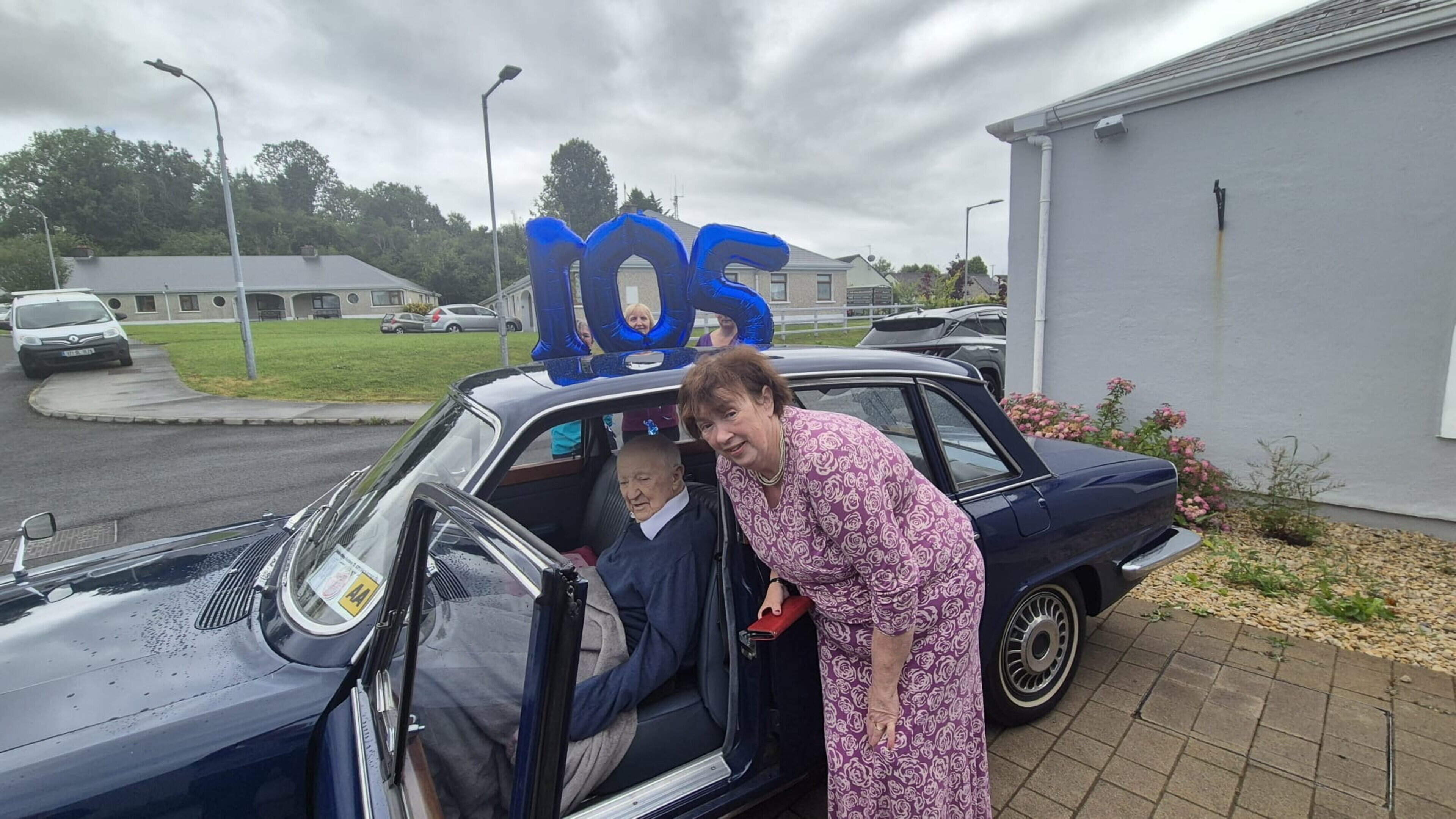 Sligo Man Celebrates 105th Birthday in Vintage Car