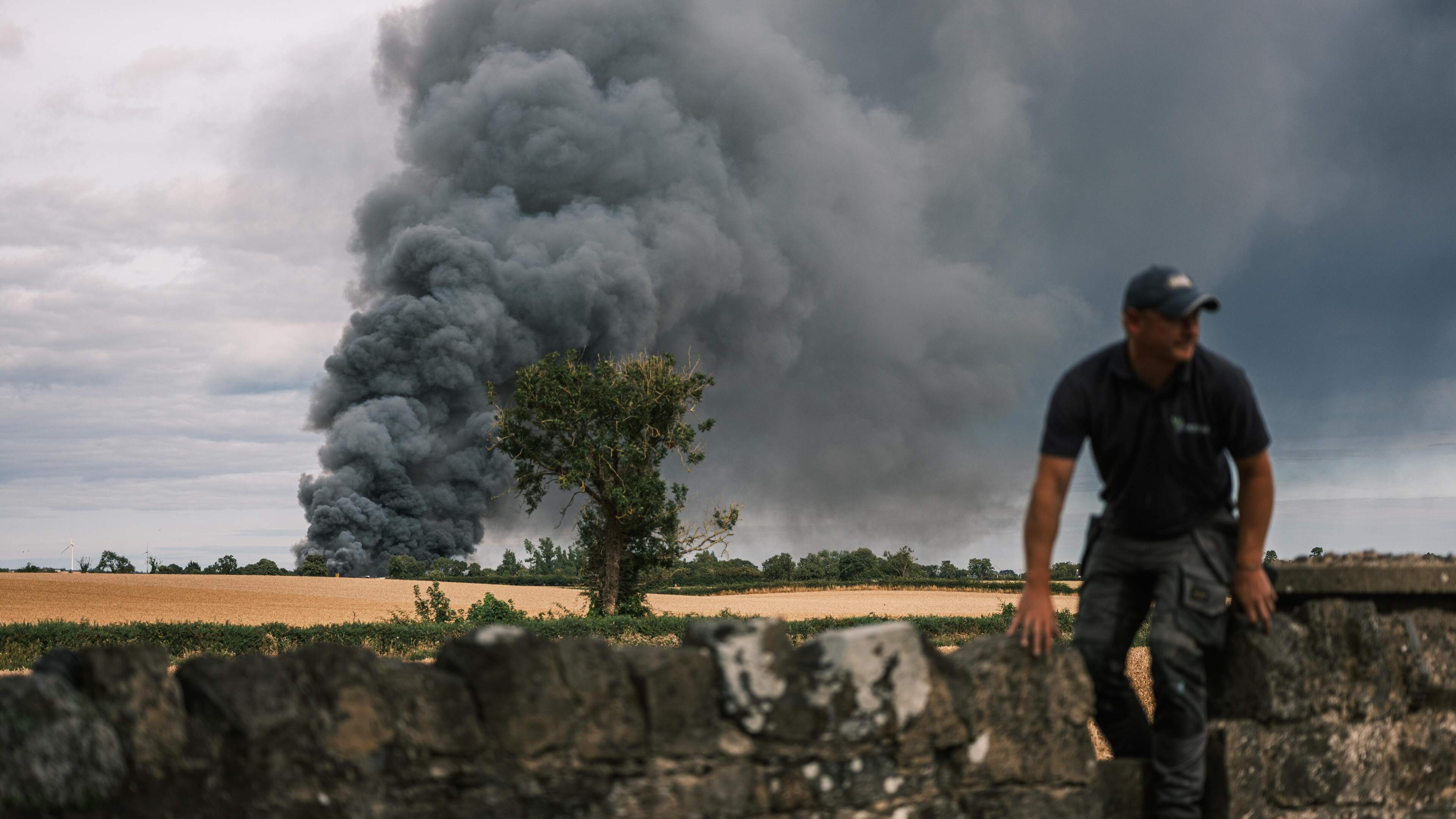 Firefighters Battle Large Industrial Blaze in Dublin