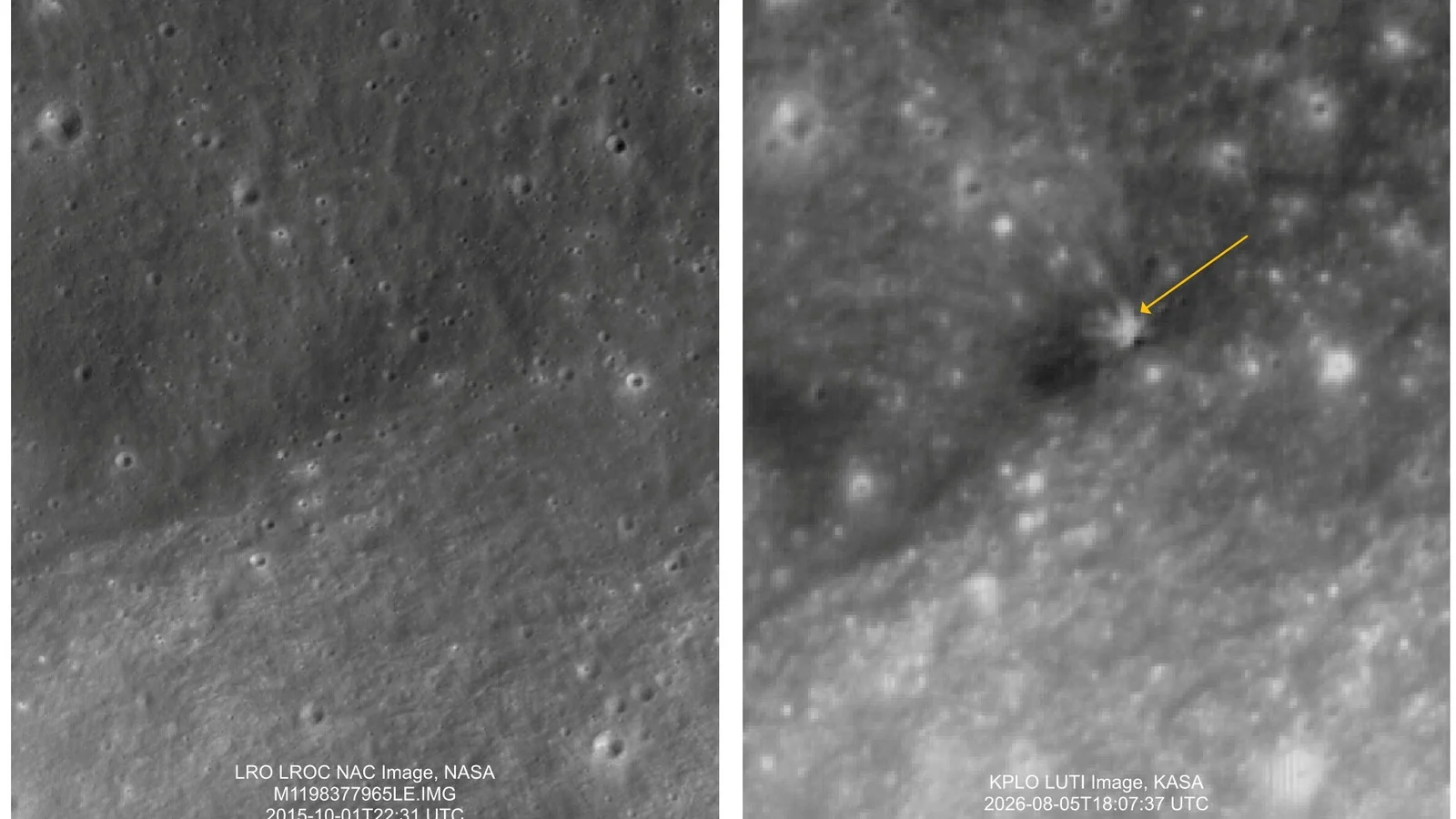 SpaceX Rocket Crash on Moon Captured by Satellite