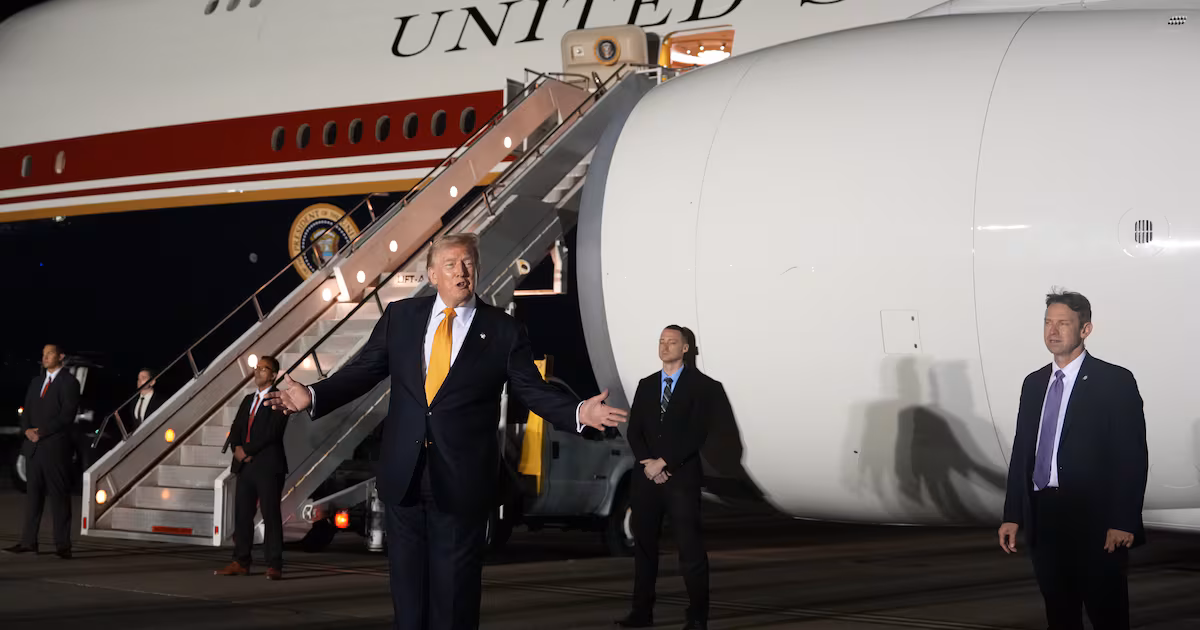 Trump Reveals Secret Service Flight Change