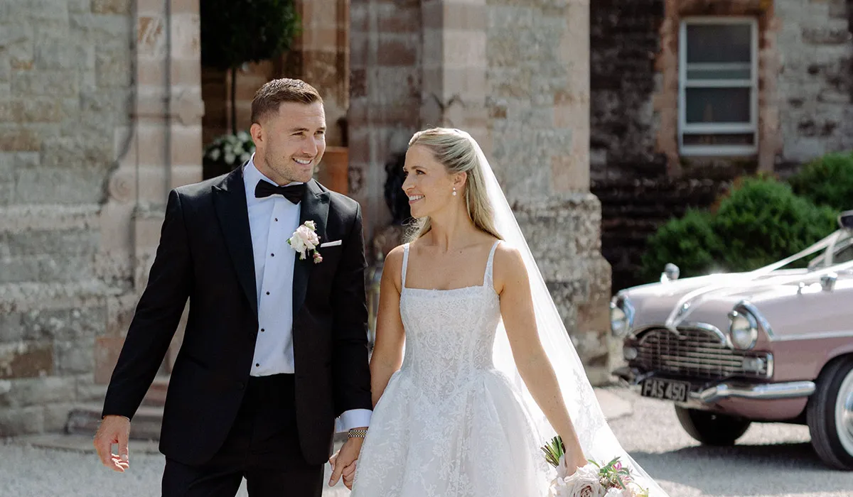 Jordan Larmour and Lucy Byrne Celebrate Wedding