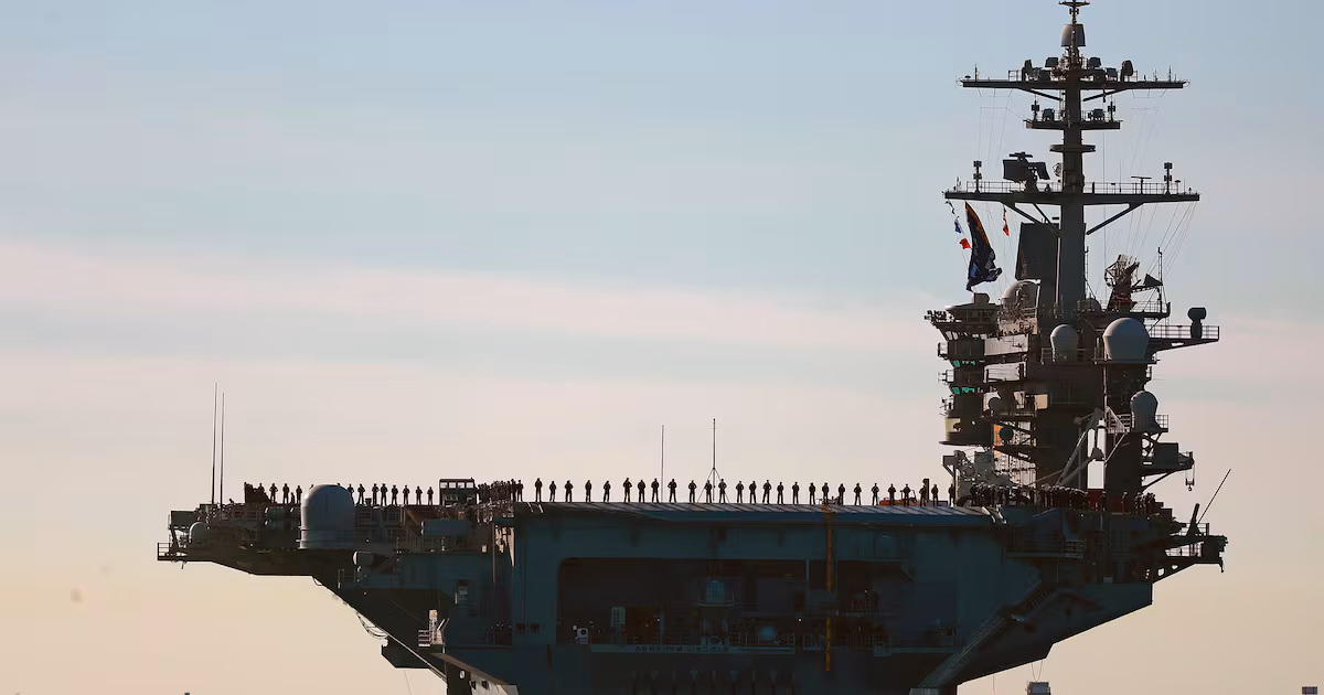 US Aircraft Carrier Leaves Pacific Amid Iran Focus
